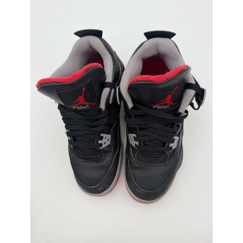 Jordan 4 Retro Reimagined Bred Black Fire Red FQ8213-006 Mens 5.5Y